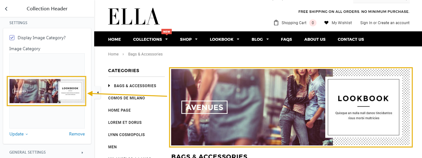 Collection Header