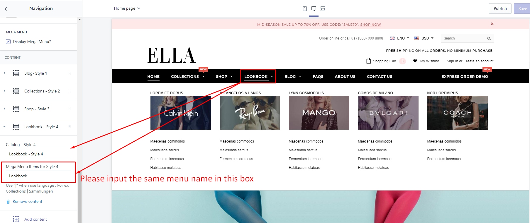 Mega Menu