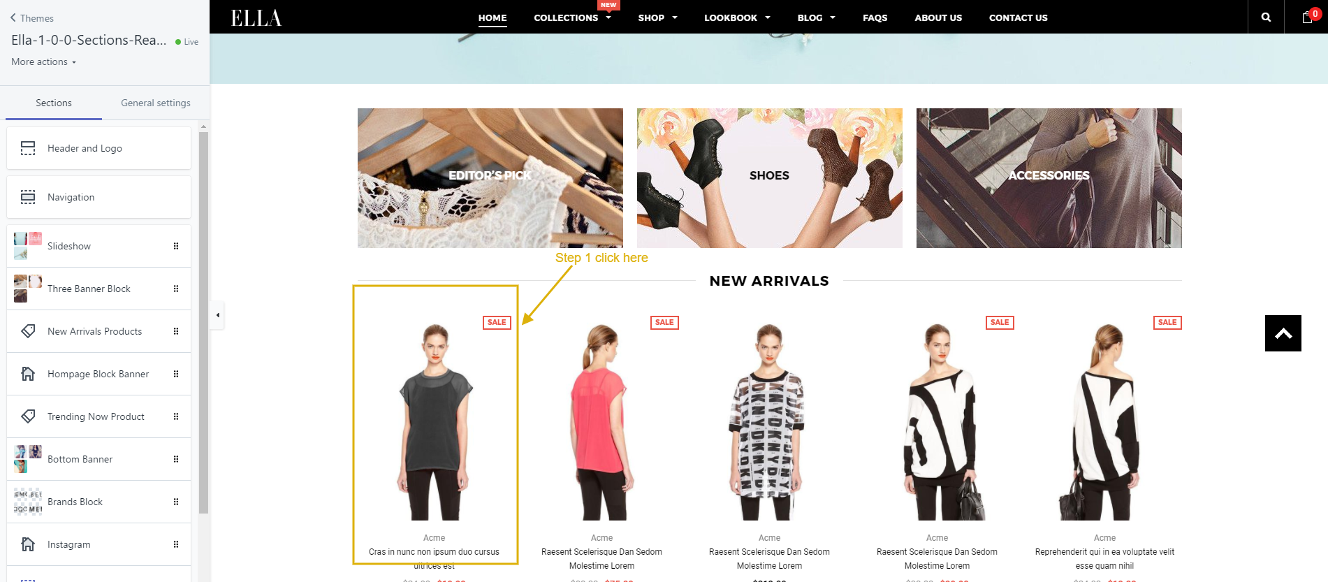 Porduct page